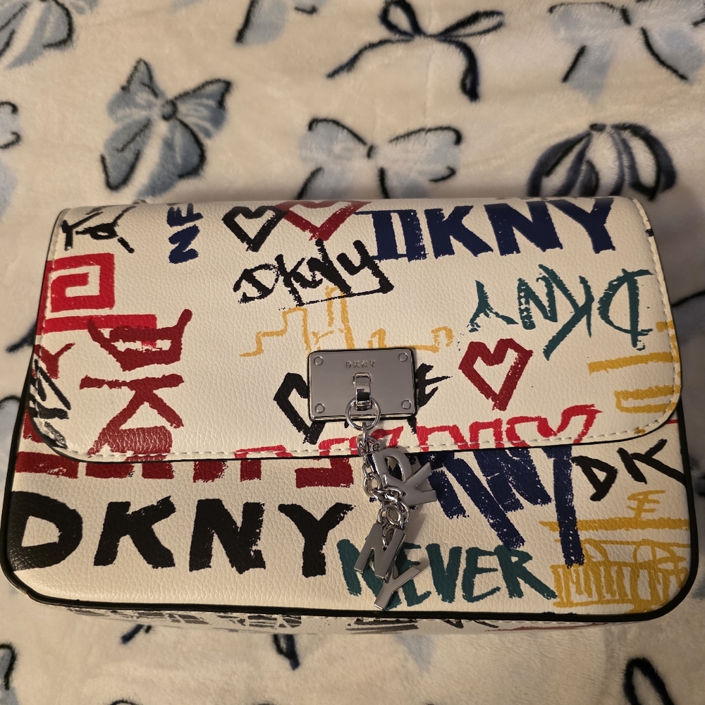 DKNY Elissa Multicolor Graffiti Crossbody Bag